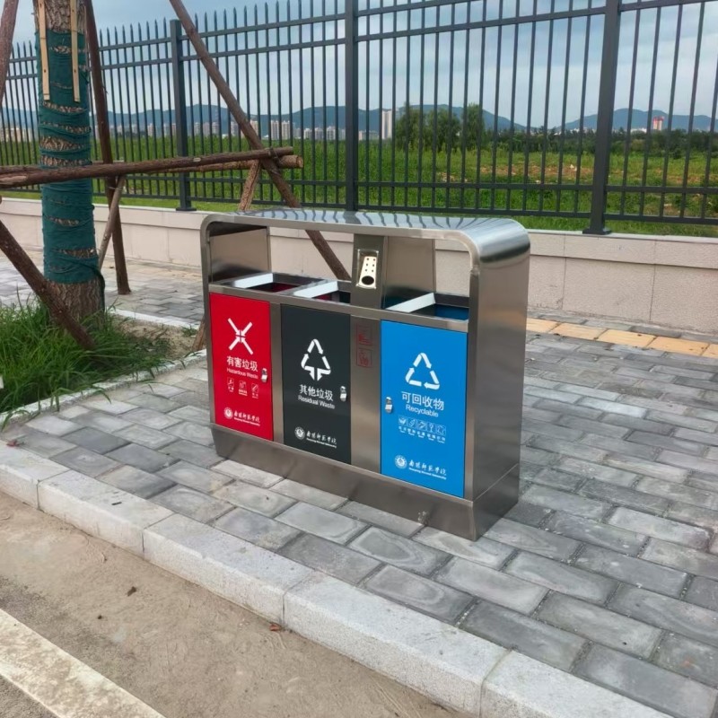 学校不锈钢垃圾桶